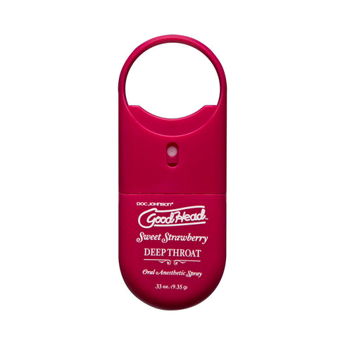 Spray para garganta profunda Goodhead para llevar sabor fresa dulce 0.33 fl oz